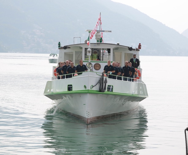 In Ticino naviga il primo battello elettrico