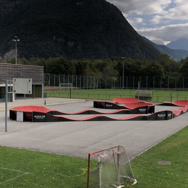 La pumptrack vi attende a Gorduno