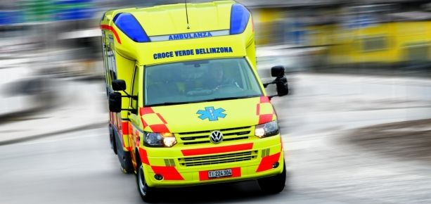 Giubiasco, un 84enne italiano ferito grave in un incidente stradale