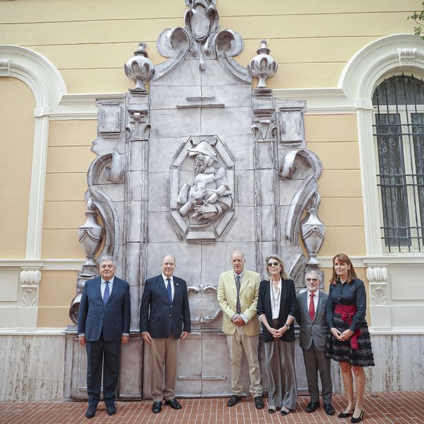 Inaugurata dai Principi di Monaco una statua dedicata ad Alberto I