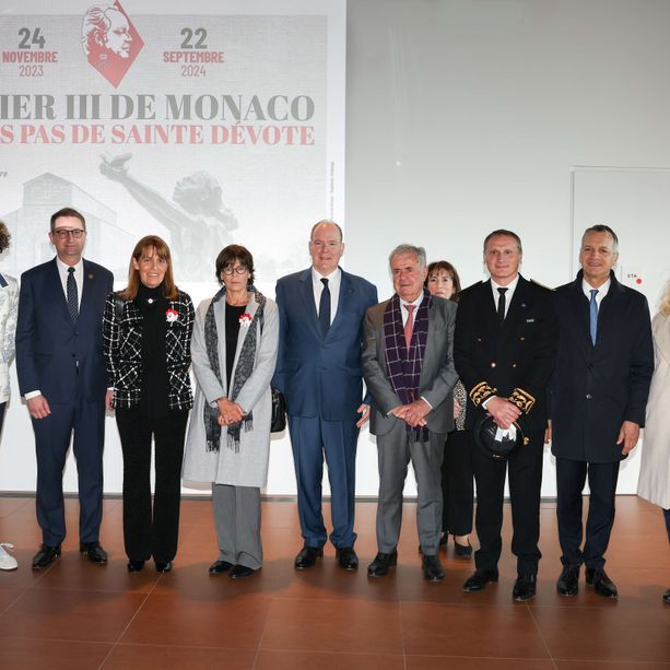 Il Principe Alberto e la Principessa Stephanie in Corsica inaugurano la mostra  &quot;Rainier III de Monaco sur les  pas de Sainte Dévote&quot;
