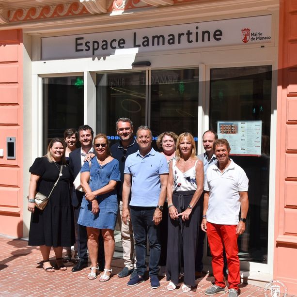 Monaco, a settembre apre il nuovo centro di aggregazione Espace Lamartine: sindaco e consiglieri in visita al cantiere
