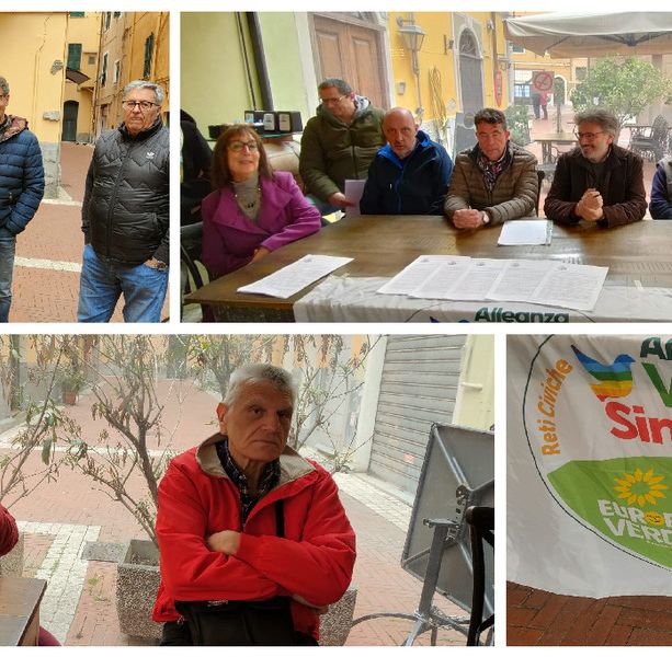 Verdi-Sinistra a sostegno di Bracco a Imperia. Sardi: &quot;Nella città del futuro c'é bisogno di noi&quot;(foto e video)