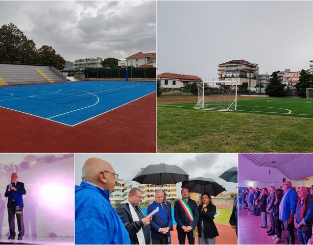 Edilizia scolastica, Ventimiglia inaugura il nuovo polo sportivo al liceo Aprosio (Foto e video)