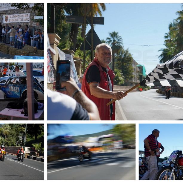 Ospedaletti: spettacolo e grande pubblico per la rievocazione storica del circuito, intanto le moto continuano a rombare (Foto e Video)
