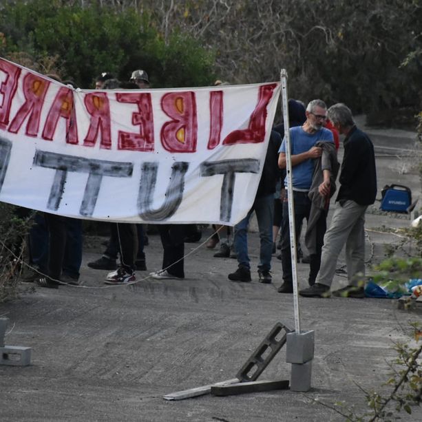 Sanremo: nuove proteste degli anarchici per per Luca Dolce (Foto e video)