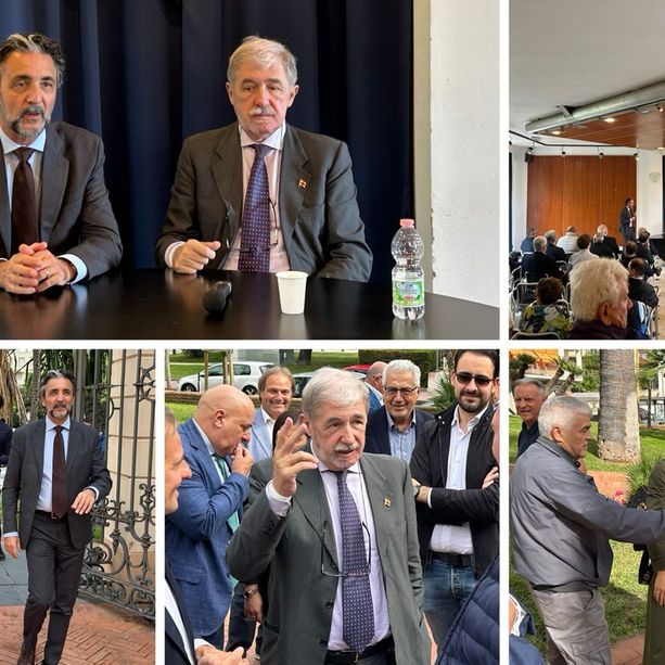 Il candidato presidente Marco Bucci ad Arma di Taggia: incontro con i sindaci del comprensorio sanremese a Villa Boselli (Foto e video)