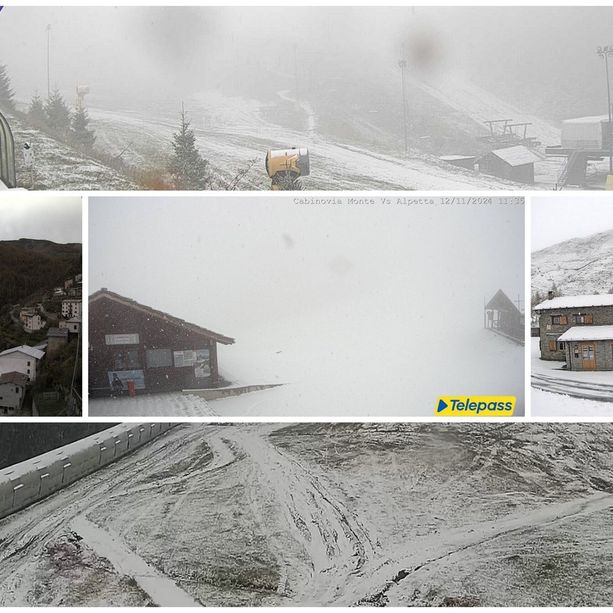 Anche sulla nostra provincia è arrivato il primo freddo: temperature anche sotto lo zero e neve nel basso Piemonte (Foto)