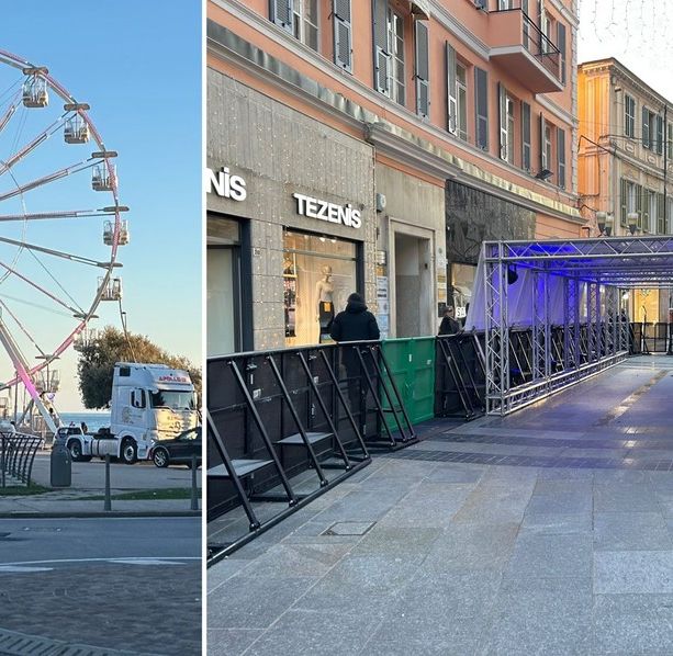 Sanremo: verso il Festival, prende forma il nuovo Green EniCarpet ed ecco la ruota panoramica in Pian di Nave (Foto)