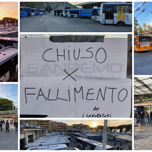 'Chiuso per fallimento': i dipendenti della Rt si riuniscono in assemblea e bloccano il trasporto in provincia (Foto e Video)