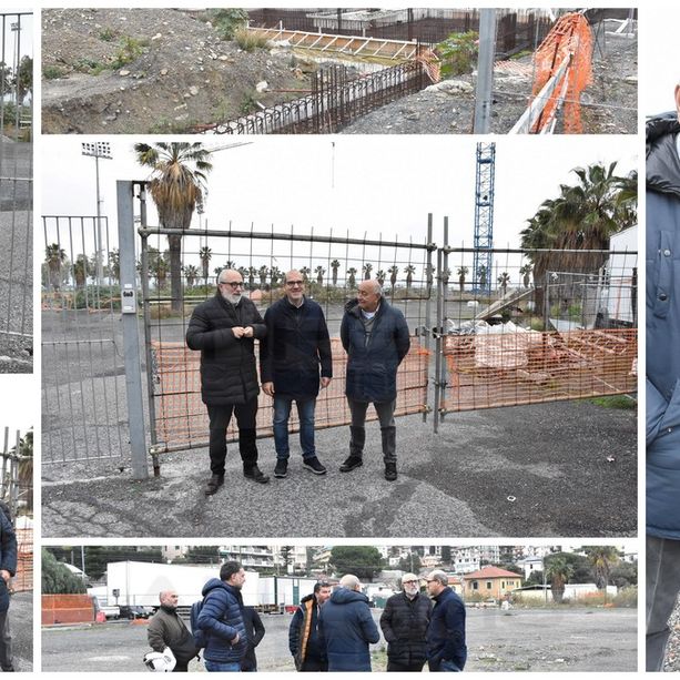 Sanremo: consegnate le chiavi del cantiere per il Palazzetto dello Sport, ora riprendono i lavori (Foto e Video)