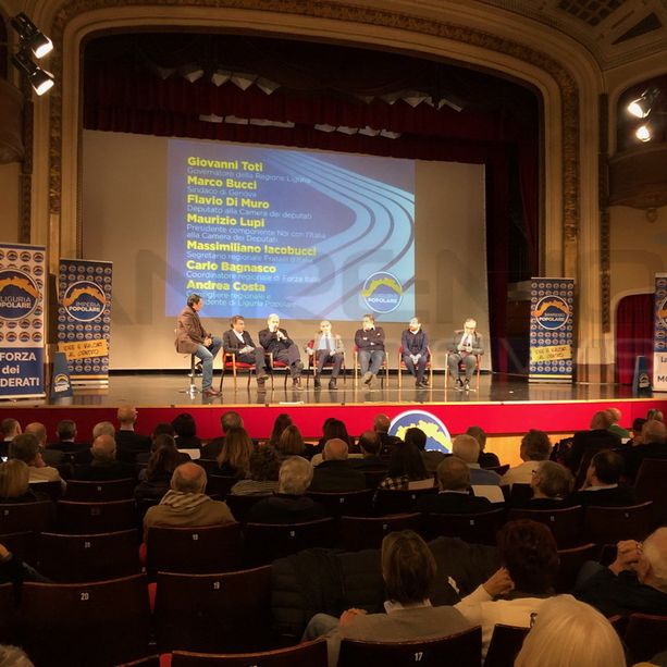 Liguria2020: a Sanremo, con gli stati generali di Liguria Popolare, il primo evento di coalizione per Giovanni Toti (Foto e Video)