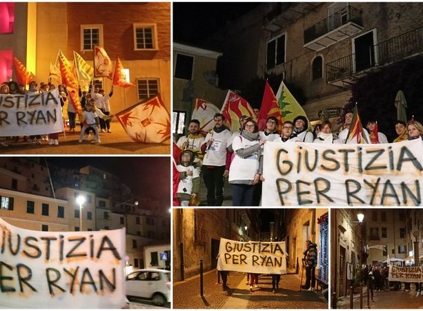 Manifestazione dalla città alta al Comune, Ventimiglia chiede &quot;Giustizia per Ryan&quot; (Foto e video)