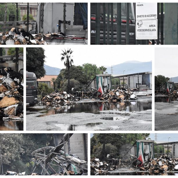 Taggia: terminate alle 4 le operazioni di bonifica dei Vigili del Fuoco per l'incendio di stanotte, indagini in corso (Foto e Video)
