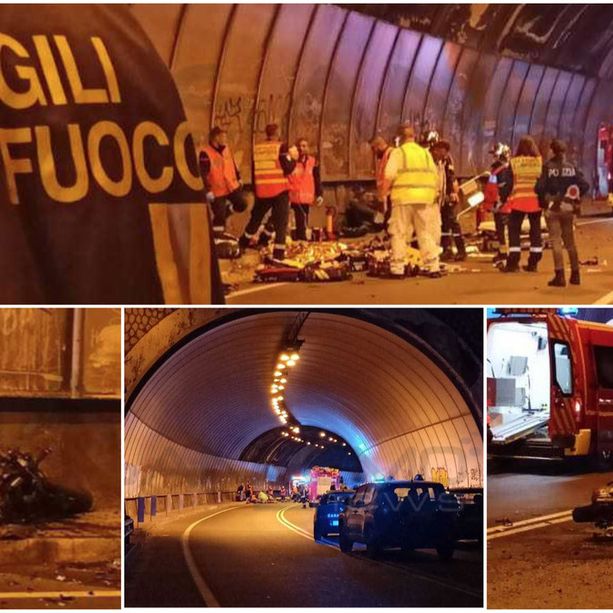 Grave incidente stradale a Ventimiglia: scontro tra scooter in galleria, soccorsi in atto