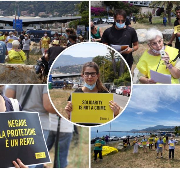 Ventimiglia: Amnesty celebra la giornata mondiale del rifugiato, alla frontiera irrompe la storia di Moussa Balde