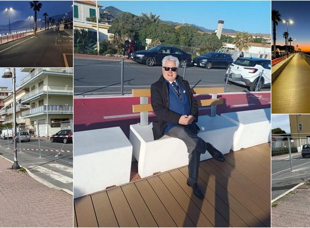 Pista ciclopedonale a sbalzo a Ventimiglia, pronto il cantiere. Scullino: &quot;Opera pubblica importante per l’immagine turistica della città” (Foto)