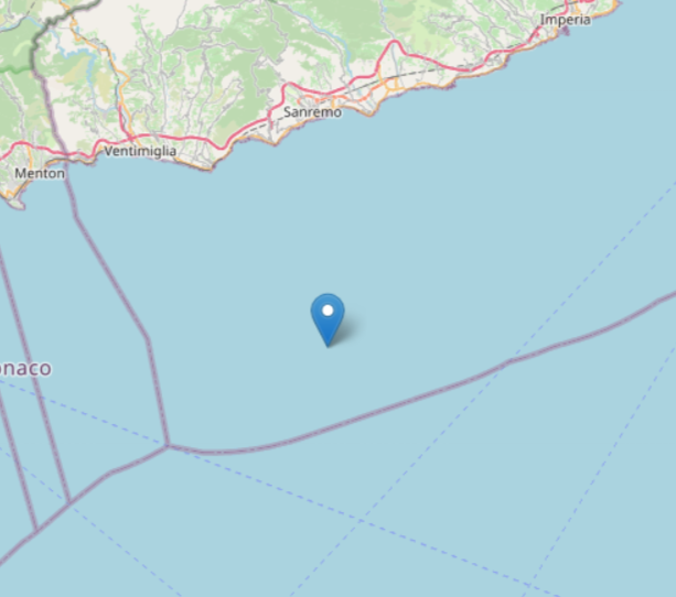 Terremoto in mare, scossa avvertita in provincia di Imperia