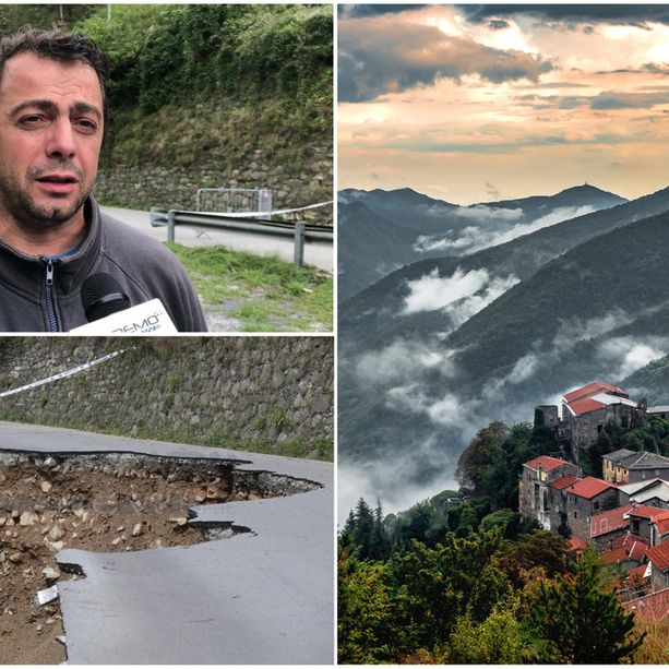 Triora rischia di rimanere isolata per alcuni mesi, il sindaco Di Fazio convoca gli altri enti &quot;Serve viabilità immediata&quot; (Foto e Video)