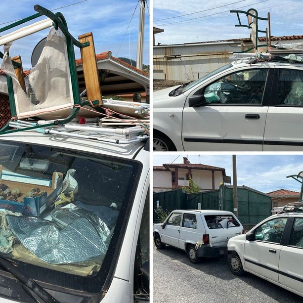 Discarica a cielo aperto a Coldirodi, tre auto abbandonate piene di rifiuti: &quot;Il Comune intervenga&quot; (Foto)