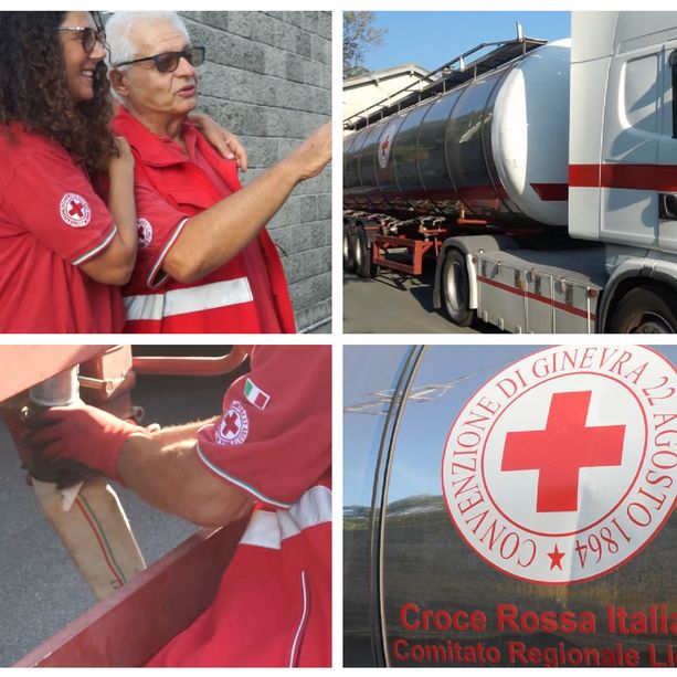 Emergenza idrica, la Croce Rossa in prima linea per dissetare l’entroterra imperiese (video)