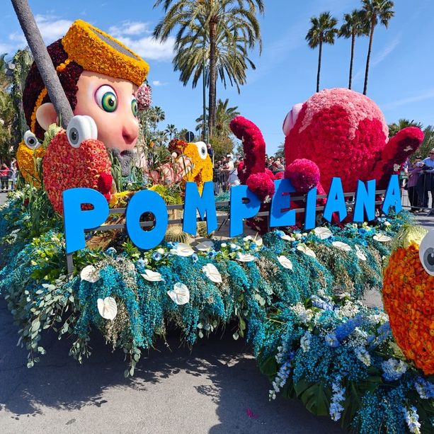 Corso Fiorito 2024: il carro di Pompeiana si aggiudica il primo premio del 'Sanremo IN fiore &amp; Outdoor' (foto)