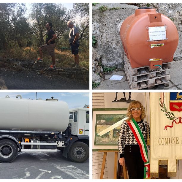Cervo è in piena emergenza idrica, posizionate autobotti in molte zone del paese. Cha: &quot;A breve i lavori per una seconda vasca di accumulo&quot; (foto)