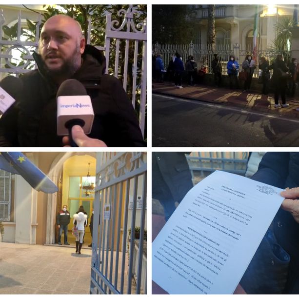 Imperia, Italexit denuncia il Governo contro l'obbligo vaccinale: &quot;Questi ricatti sono inaccettabili&quot; (foto e video)