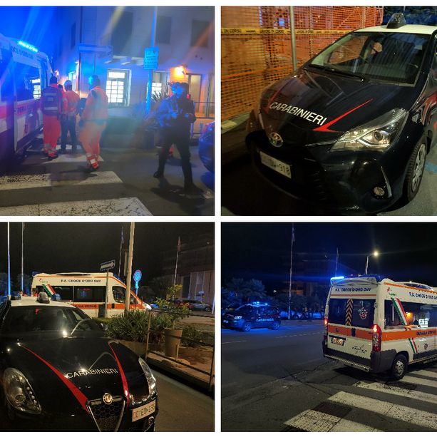 San Bartolomeo al Mare, lite violenta in centro: un giovane aveva la pistola (foto)