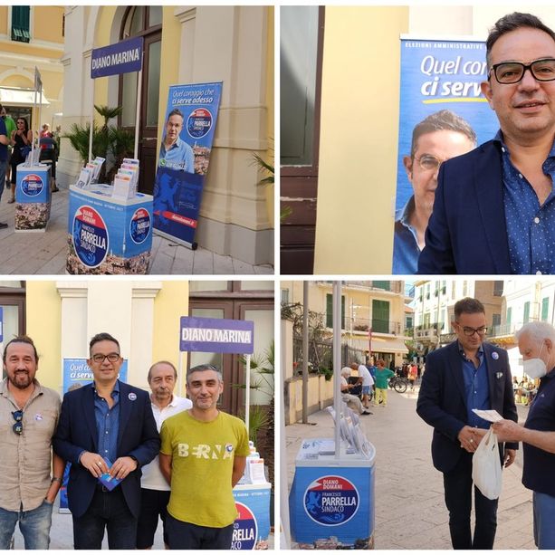 Elezioni a Diano Marina, Parrella ha le idee chiare: &quot;No al progetto varato per la scuola in via Biancheri. Il commercio va tutelato, faremo una rivoluzione fiscale&quot; (foto e video)