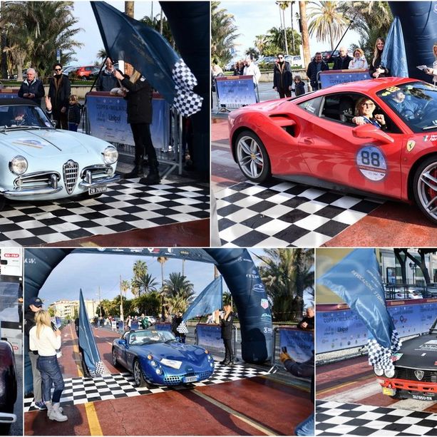 Arrivate nella città dei fiori le auto della XIII Rievocazione Storica della Coppa Milano – Sanremo (foto)