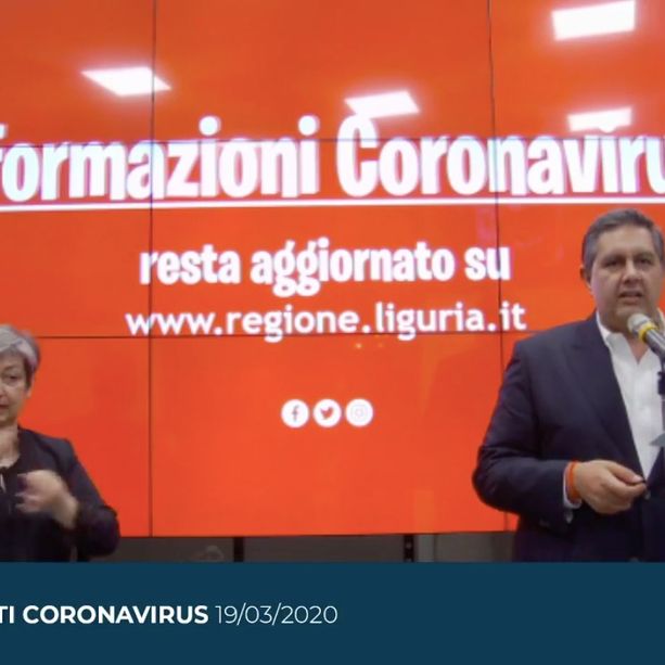 Coronavirus, Toti: &quot;In arrivo 5 milioni di mascherine, casi in crescita perché aumentati i tamponi&quot; (video)