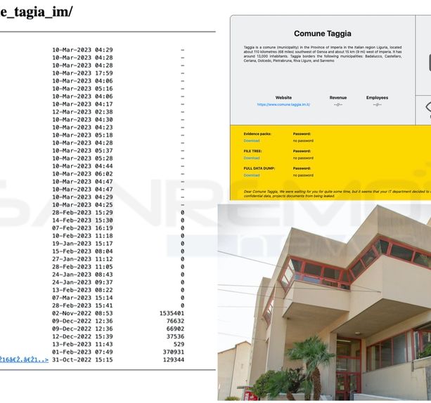 Hacker pubblicano l'intero database del comune di Taggia: online anche documenti di altre amministrazioni