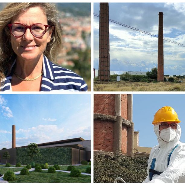 Demolizione della ciminiera centrale delle ex Ferriere a Imperia, Barbara Ramella: “È un simbolo, sarebbe una crudeltà. Intervenga l’Ordine degli architetti”