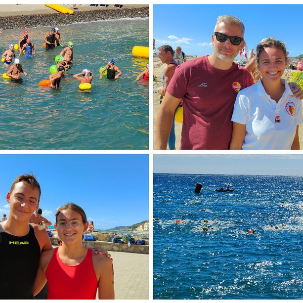 Imperia alla spiaggia di Borgo Foce il 1° Trofeo Nuoto in Mare. Vassallo: &quot;Città dello sport tutto l'anno&quot; (foto e video)