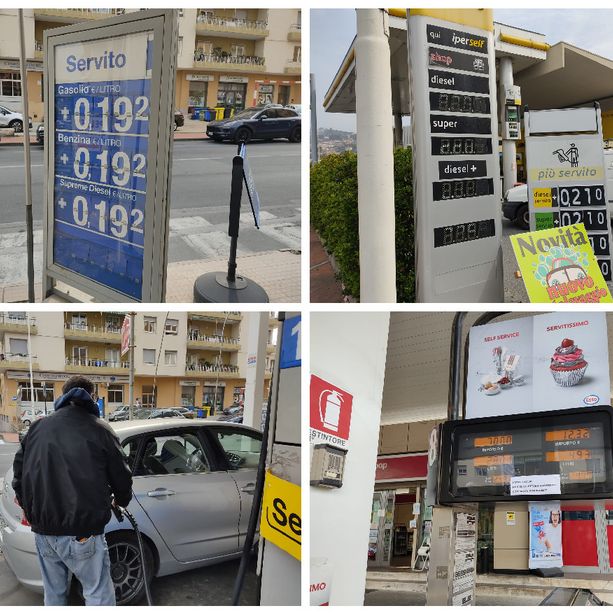 Ondata di aumenti del carburante, criticità anche nell’imperiese: “Situazione drammatica per i distributori e i clienti, i prezzi ci vengono imposti” (foto)