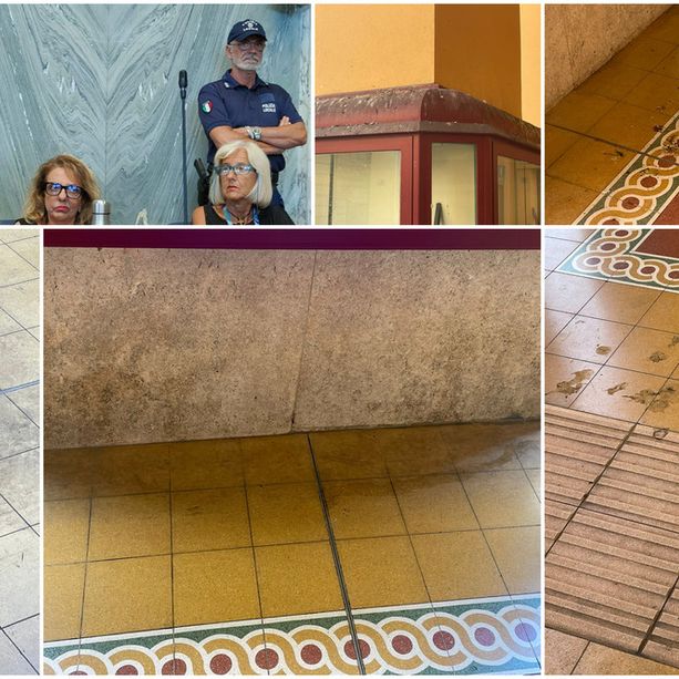 Escrementi e sporcizia sotto i portici di via Bonfante a Imperia. Il Comune: &quot;Non è il pavimento di casa, non servono le stesse attenzioni&quot; (foto)