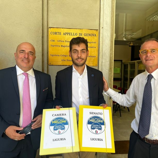 Elezioni 2022, ecco gli otto candidati di Fratelli d'Italia in Liguria