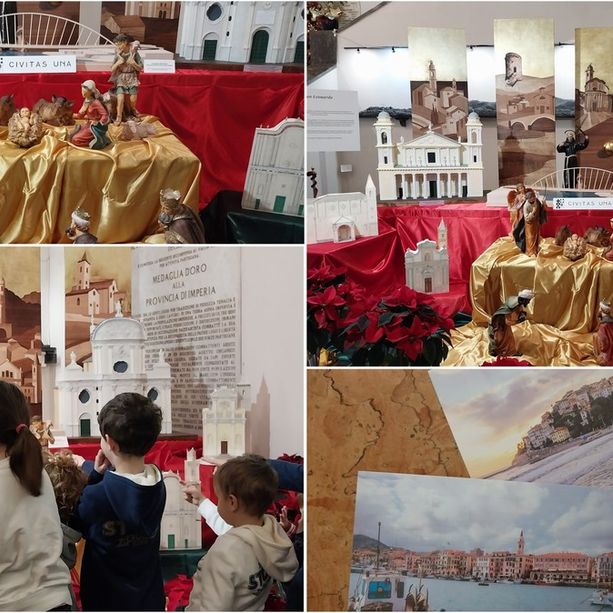 Imperia, a Palazzo civico aperto il presepe dedicato al Centenario (foto e video)