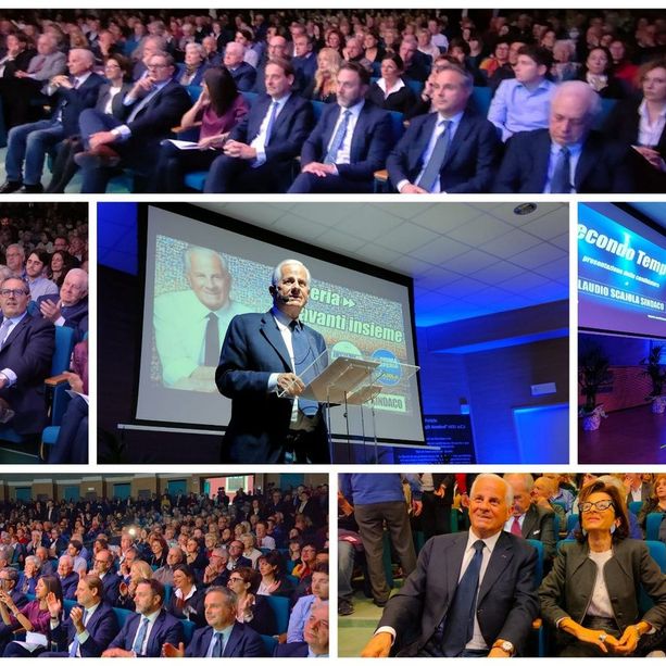 Imperia, Scajola alla platea dell'Auditorium: &quot;Pensiamo alla città del futura&quot; (foto e video)