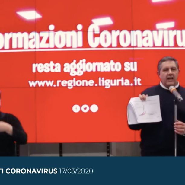 Coronavirus, Toti: &quot;Aumenteremo i laboratori per fare più tamponi, ma ciò non serve a fermare l'epidemia&quot;