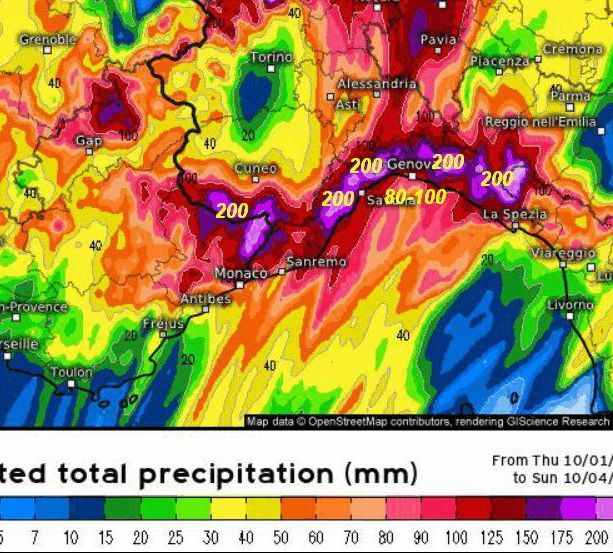 Forte ondata di maltempo in arrivo sulla Liguria