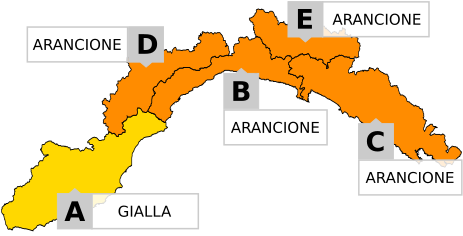 Maltempo, Liguria ancora in allerta per piogge diffuse e temporali