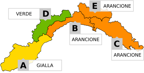 Maltempo, in Liguria nuova allerta meteo per piogge diffuse e temporali: arancione su centro e levante della regione