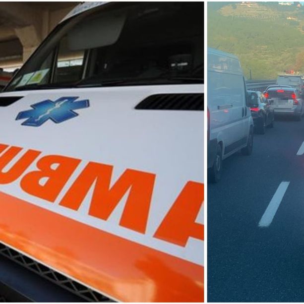 Incidente sulla A10 tra Andora e Albenga, coinvolti una moto e un mezzo pesante: un ferito al Santa Corona