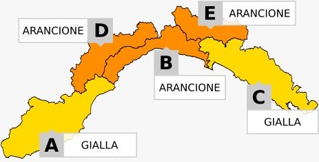 Maltempo, l'allerta da gialla diventa arancione nel levante savonese e in Val Bormida fino alle 20.00