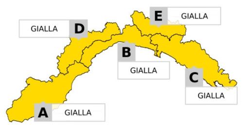 Maltempo, emanata l'allerta gialla per neve in Val Bormida e temporali sul resto della Liguria