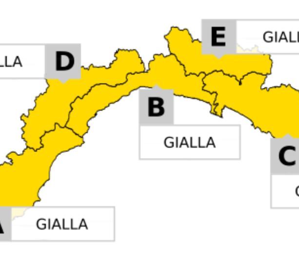 Maltempo, nuova allerta gialla per temporali su tutta la Liguria