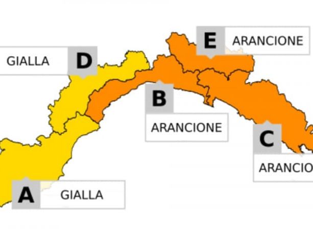 Temporali in Liguria: allerta arancione sul centro levante, gialla nel ponente
