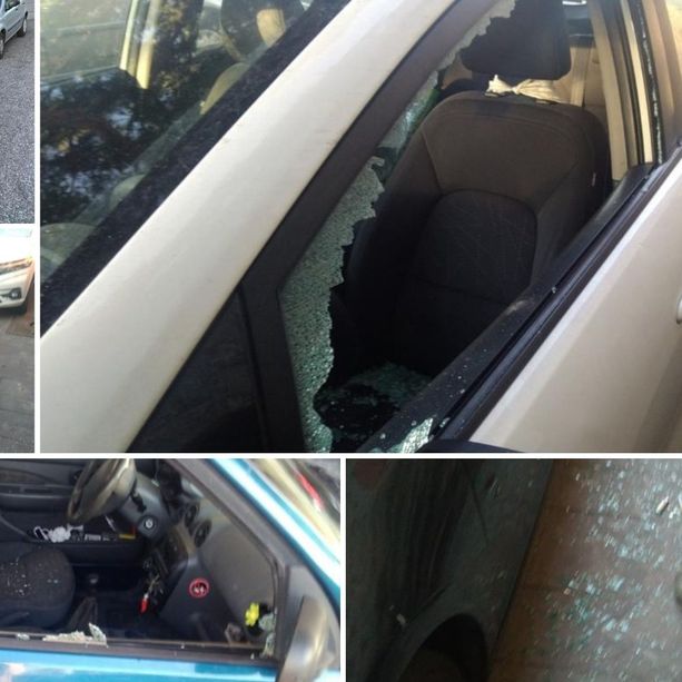 Albenga, strage di cristalli auto rotti nella notte, almeno 12 i veicoli colpiti (FOTO)